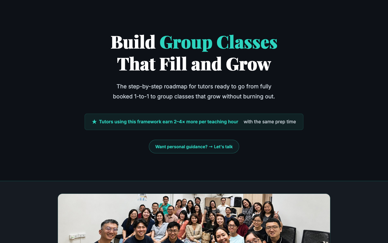 Build Group Classes