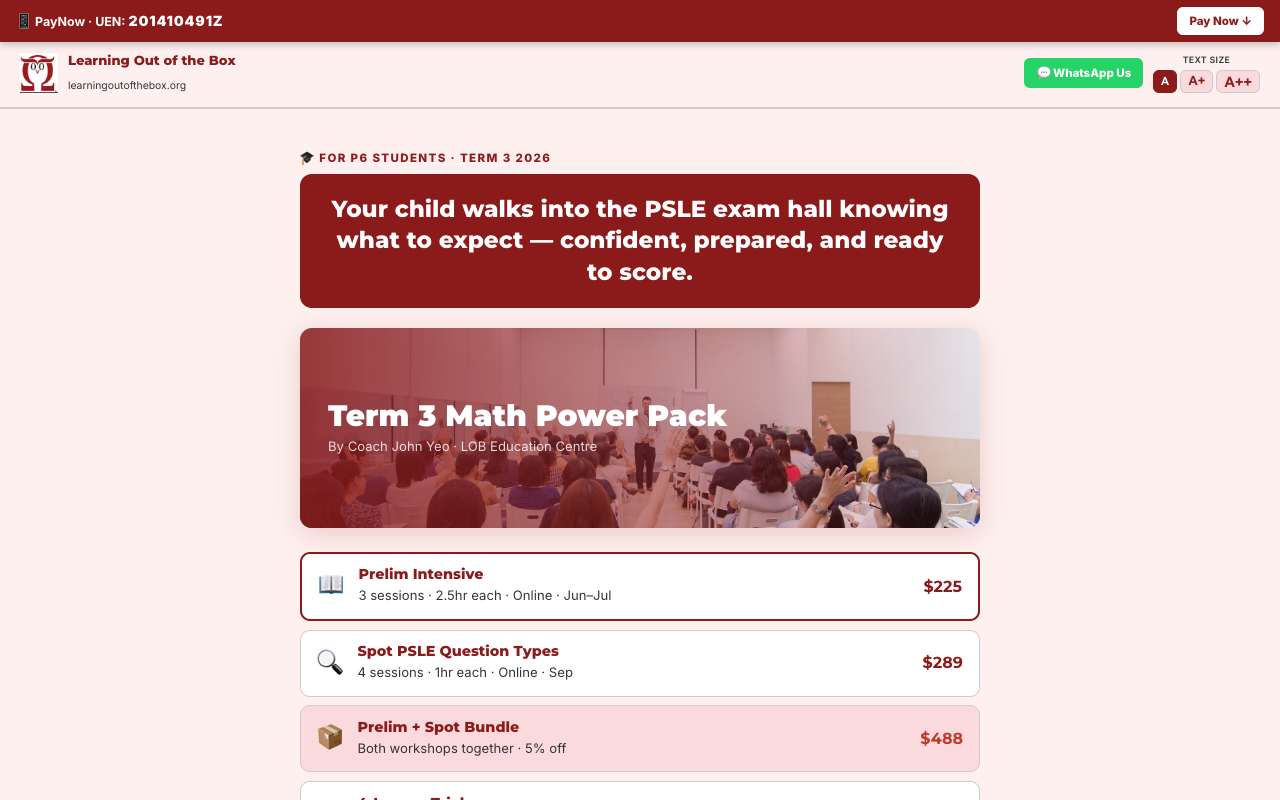 LOB Math Boost